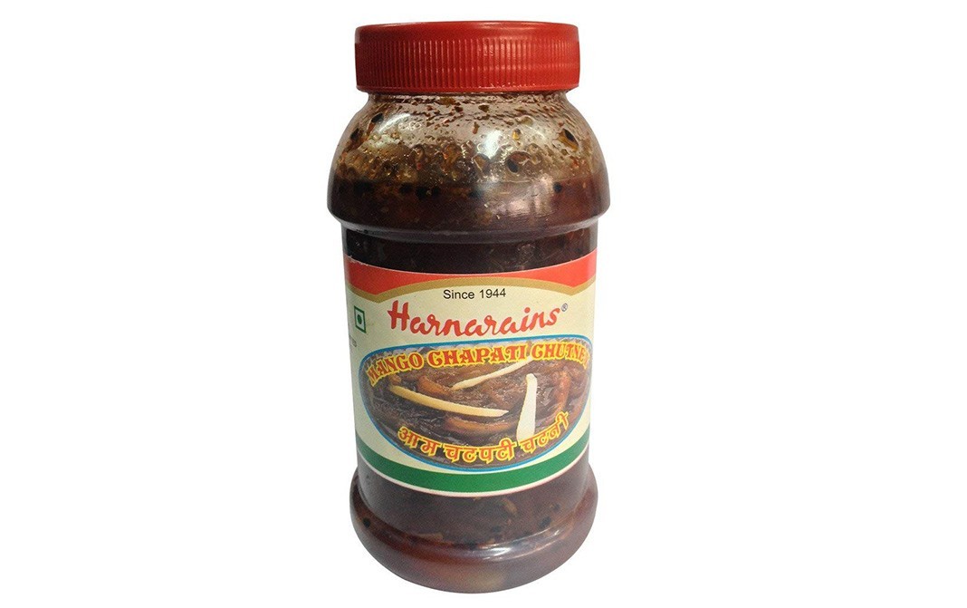Harnarains Mango Ghapati Chutney    Plastic Jar  500 grams